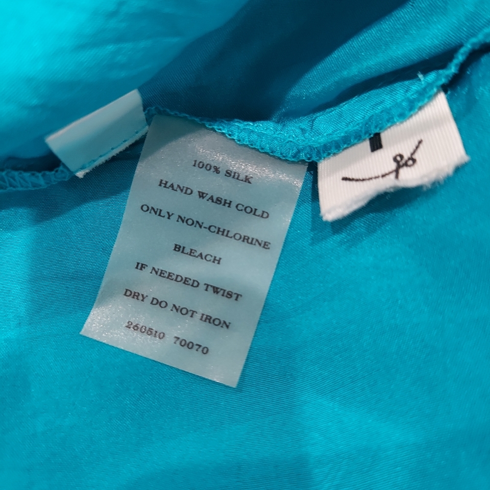 Ann Taylor Silk Blue Tiered Maxi Dress - Picture 6 of 7